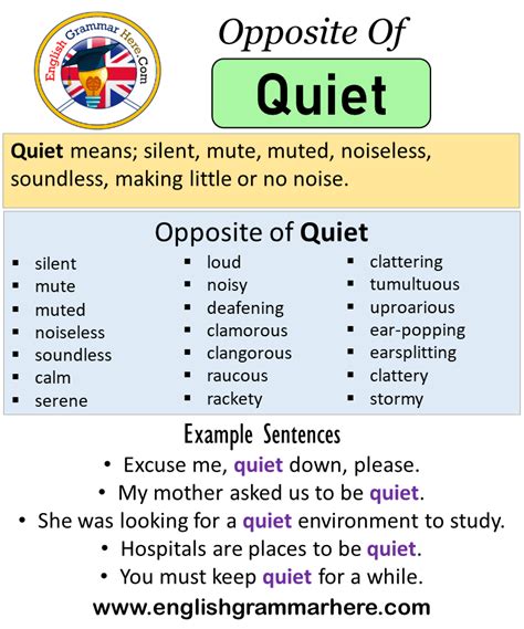 antonyms for quiet|quiet alternative words.